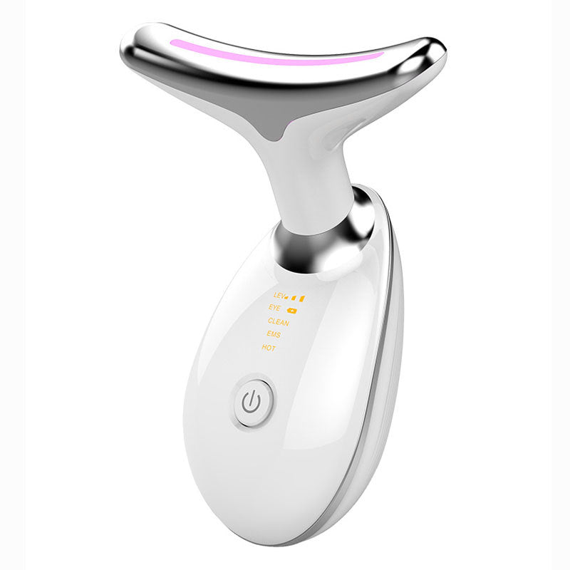 Handheld Neck Massager with Microcurrent and Color Light Therapy